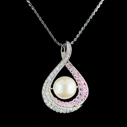 Colour Stone and Pearl Pendant