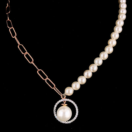 Where Pearls Meet Metals Necklace