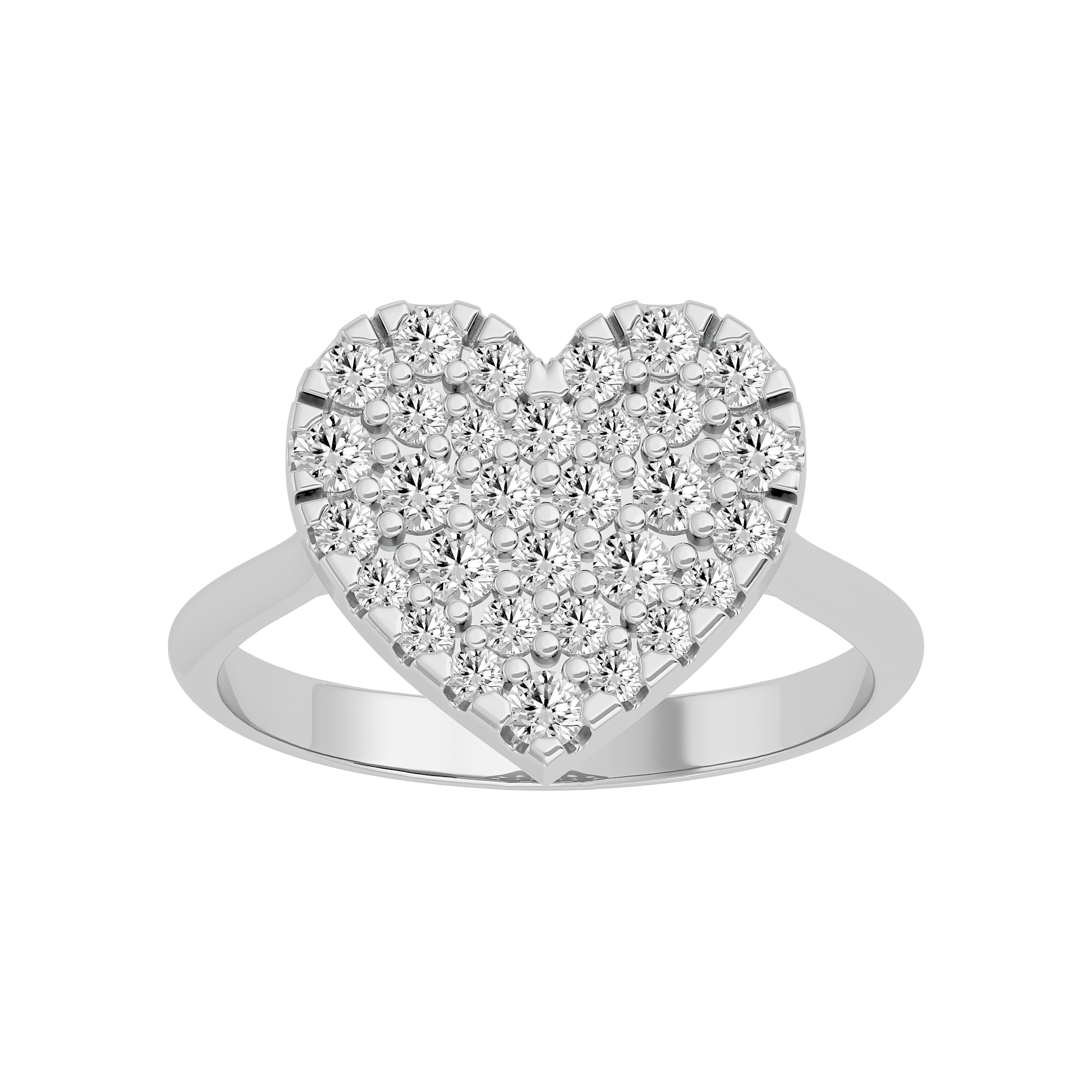 Heartfelt Sparkle Diamond Ring | The Jewellery Lab