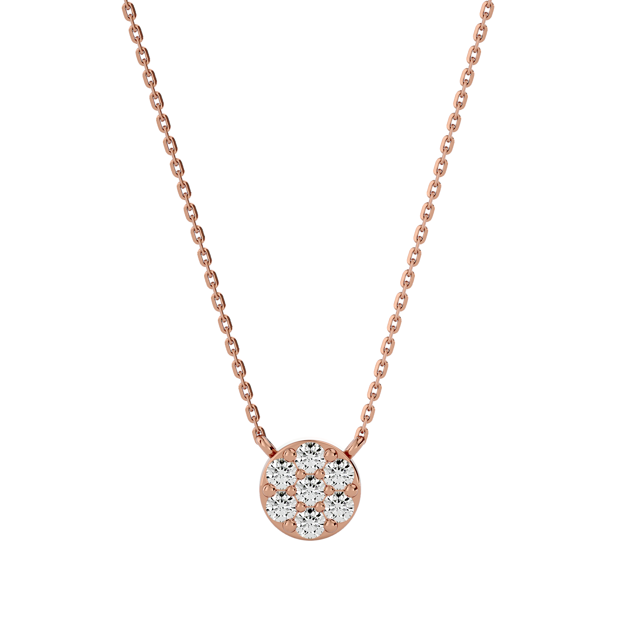 Stellar Diamond Cluster Neclace | The Jewellery Lab