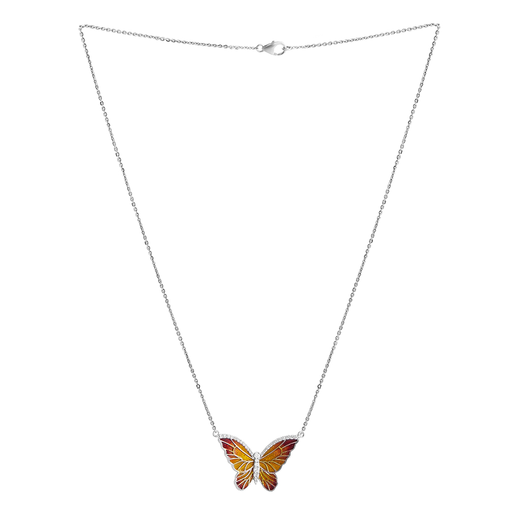 Colours of Freedom Butterfly Necklace | The Jewellery Lab