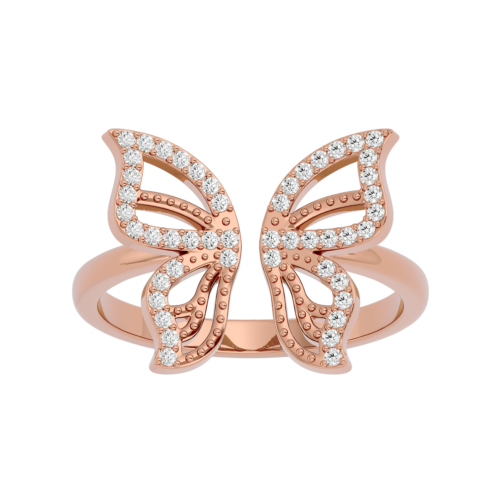 Whispering Wings Diamond Butterfly Ring | The Jewellery Lab